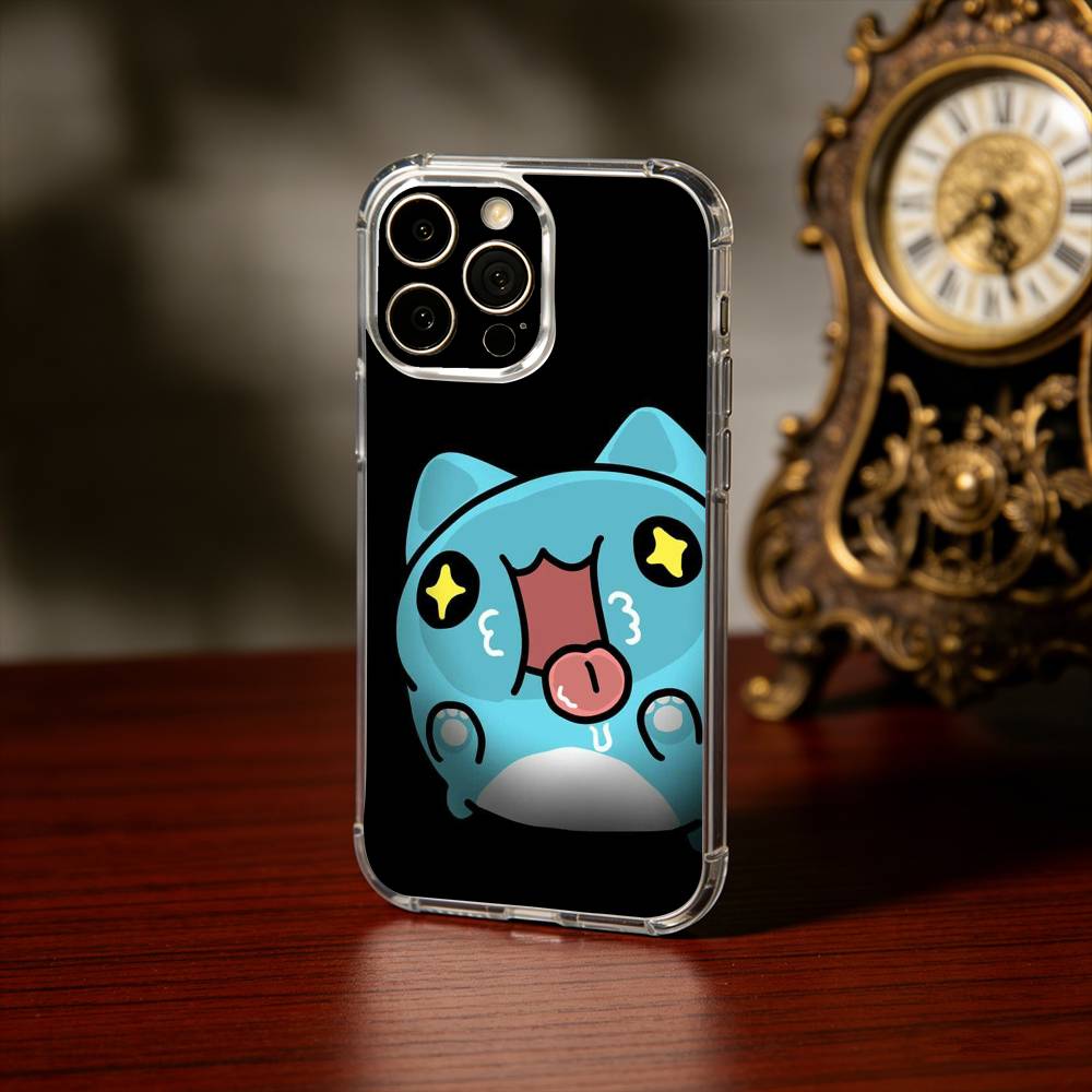 Cute B-Bugcat C-Capoo Phone Case For iPhone 17 16 15 14 13 12 11 Mini Pro Max Plus Transparent Cover iPhone14
