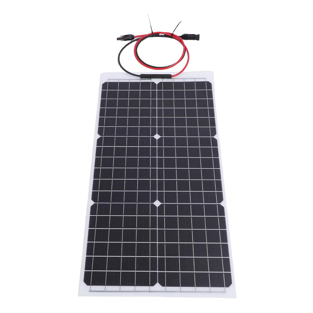 30W 18V Semi Flexible Solar Panels, High Efficiency Solar Cells for Marine Camping Ss