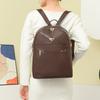 Korean Version of Foreign Style Simple Backpack Women's Color Temperament Versatile Commuter Travel Small Backpack College Student Class Schoolbag