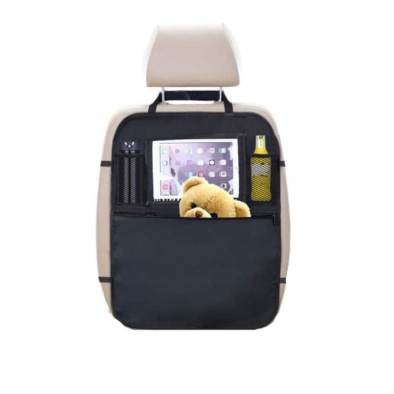 

Органайзер для заднего сиденья автомобиля, держатель для планшета iPad, сумка для хранения детских игрушек чёрный