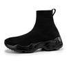 Hohe Plateausneaker Herren Schwarz Vulkanisiert Original Luxus Designer Schuhe Herren Schwarz Stiefel Sport Tenisfeminino