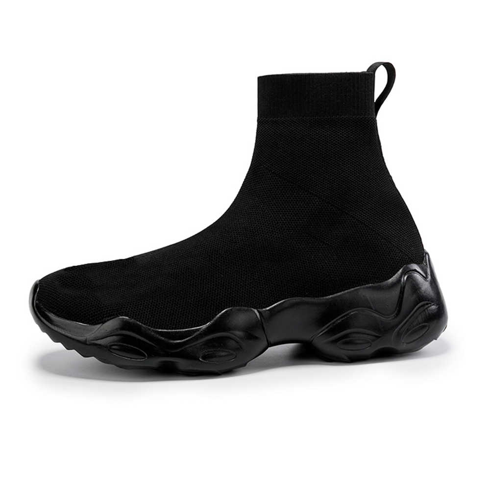 Hohe Plateausneaker Herren Schwarz Vulkanisiert Original Luxus Designer Schuhe Herren Schwarz Stiefel Sport Tenisfeminino
