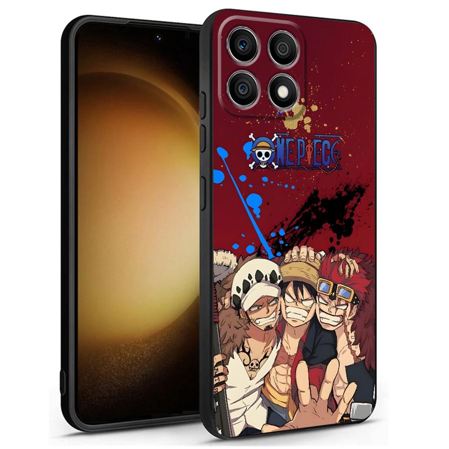 One Piece Luffy Brother Case for Honor 200 400 Lite 8X Magic5Lite X8 70 X7 90 X5b X6 X9a Black Soft Phone Cover