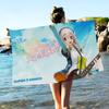 Anime S-Super S-Sonico Musical Girl Bath Towel Microfiber Soft Water Absorbing Breathable For Girl Kids Decorative Beach Towel
