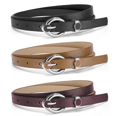 Chic PU Leather Belt Harajuku Jeans Belts Fashion Thin Waist Belt  For Women