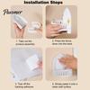 Space Saving Wall Mounts Mounted Floating Shelf, European Style, Decorative Self-adhesive Camera Shelf with Cable Management Display Rack, for Action