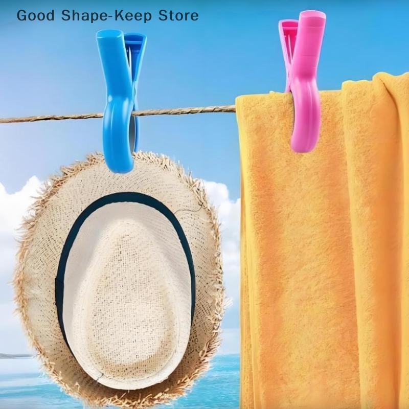4/8Pcs Beach Towel Clips For Beach Chairs, Towel Holder Clips For Chair Pool On Cruise Portable multi quantity rack