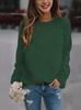 Women's Casual Round Neck Long Sleeve Hoodie - Autumn/Winter 2024 Collection