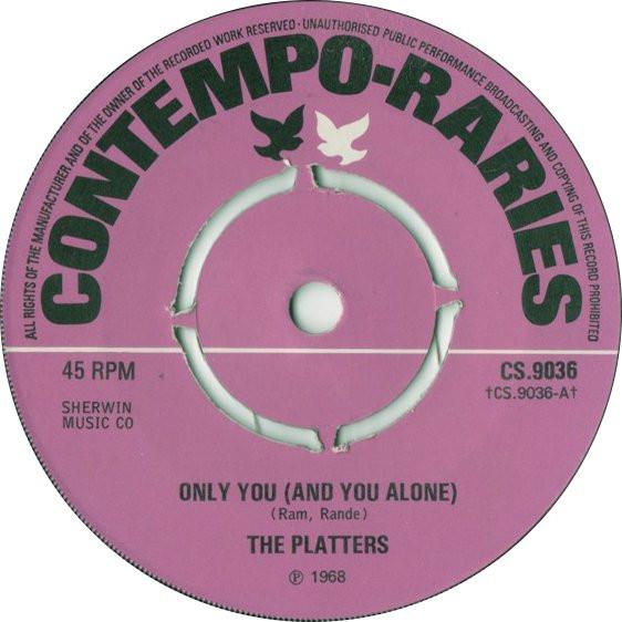 7inch Record PLATTERS Only You And You Alone The Grea CS9036 CONTEMPORARIES 1975 UK SoulFunk Used