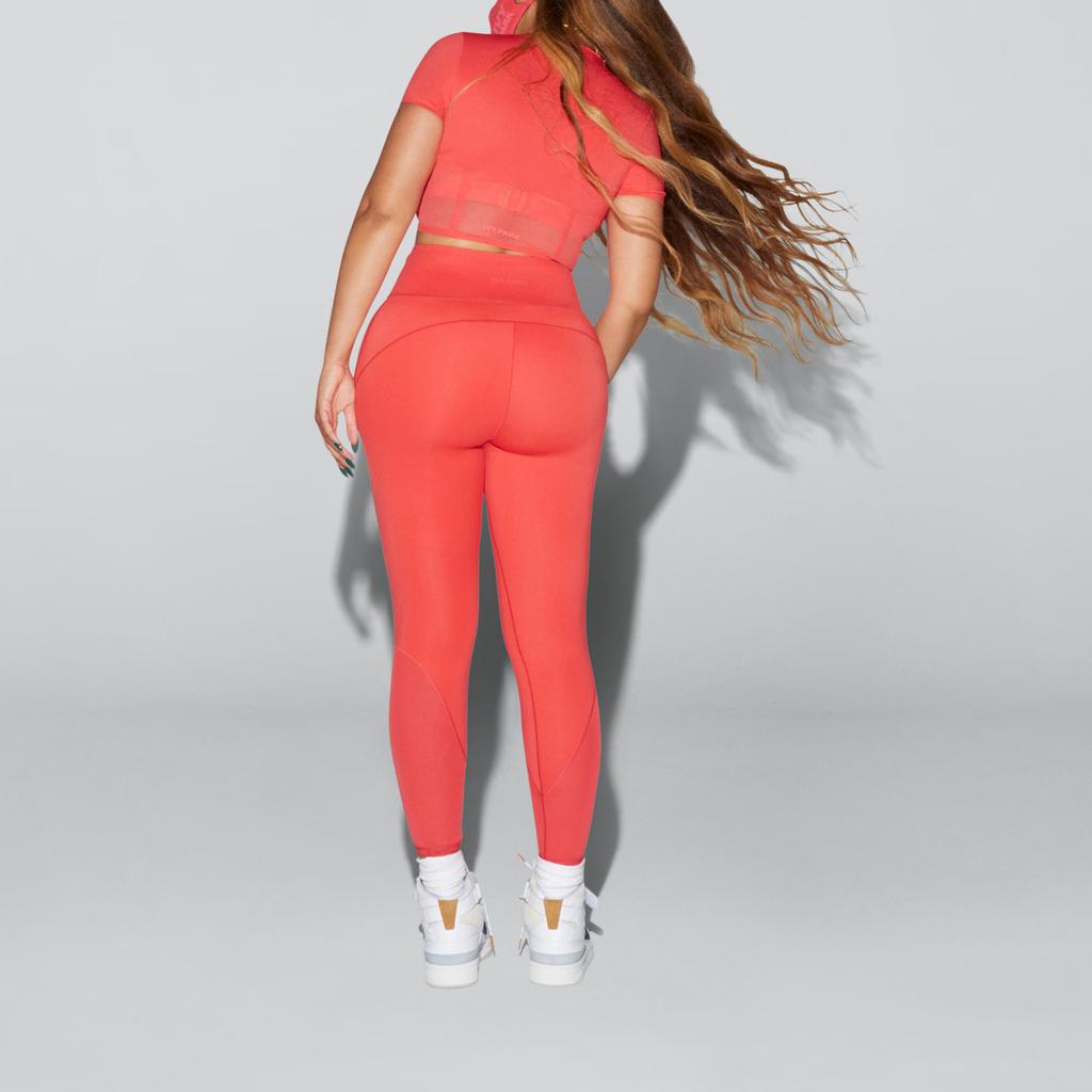 Adidas X Ivy Park Collaboration Tight Round Neck Solid Color Short Sleeve Sports Bra Women Sports Bra Pink GT8982