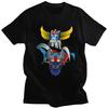 Custom Mazinger Z Grendizer Goldorak T Shirt Men Pure Cotton Tshirt Leisure Tee Short Sleeve UFO Robot Anime T-shirts Slim Fi...