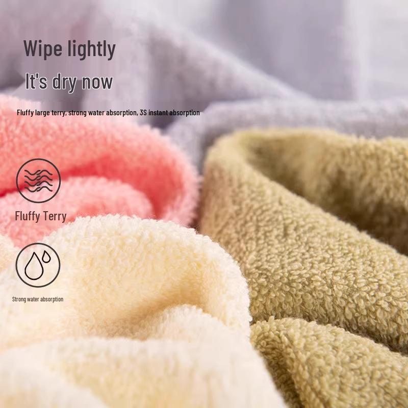 Soft, Lint-Free Large Pure Cotton Towel for Adults - Highly Absorbent and Thickened