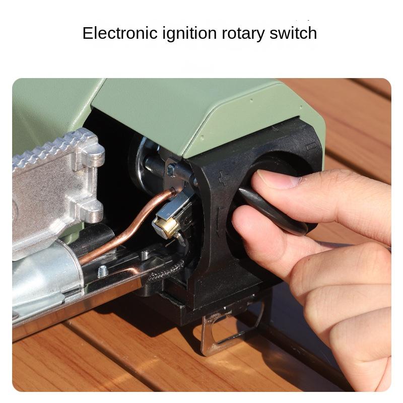 Outdoor Folding Card Stove Portable Camping Stove Household Strong Fire Windproof Gas Tank Gas Card Magnetic Stove