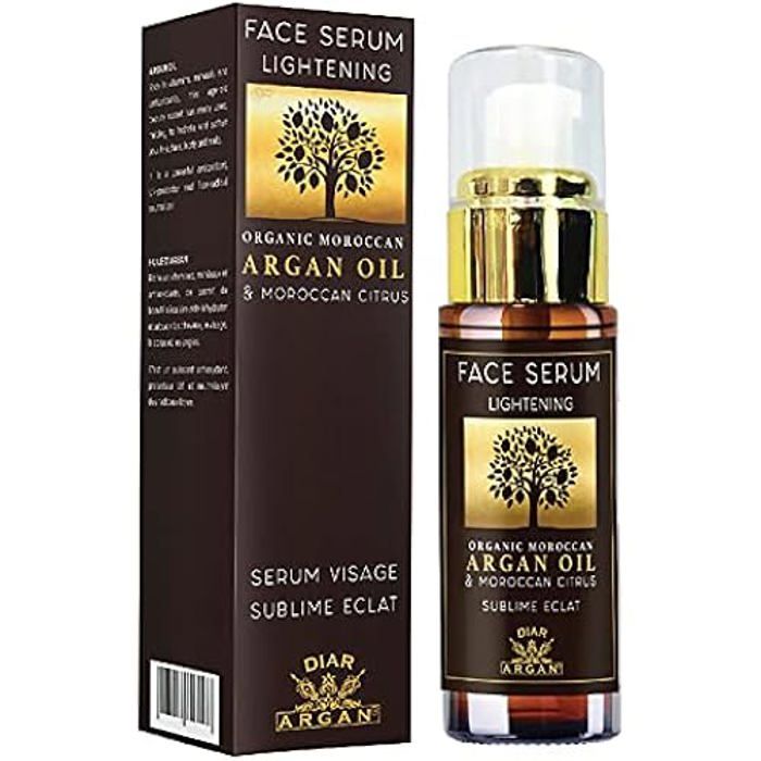 Soin visage - Eclat - Huile d'Argan Bio - 30 ml - Vegan - Extrait de citron