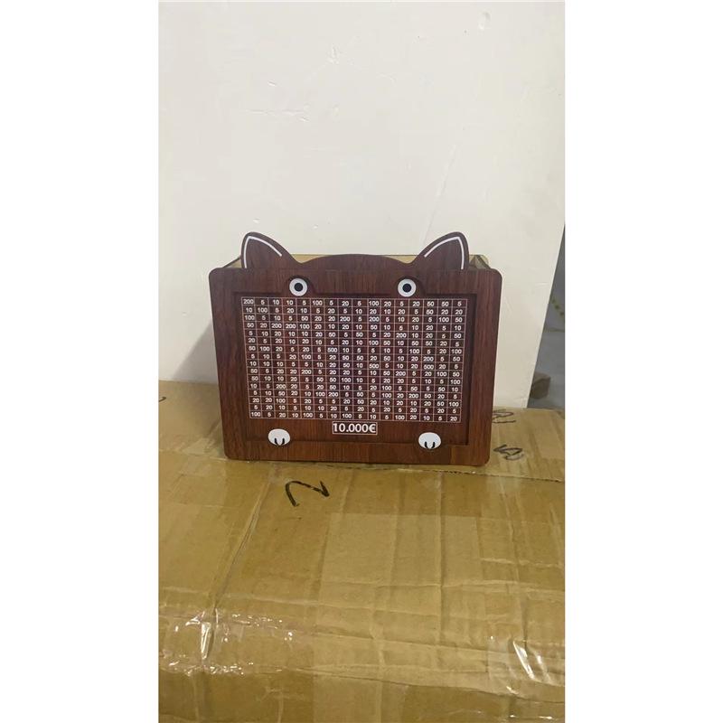 

Деревянный копилка: Дизайн только для внесения монет и банкнот, Идеально подходит в качестве настольного украшения высокой ценности. 17.5 x 12.5 x 6.7 cm (Handmade Measurement)