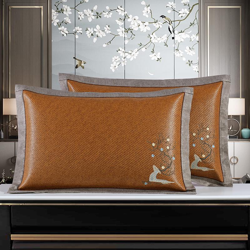 Cooling Ice Silk Summer Pillowcase, Machine Washable, Single Size