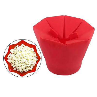 Microwave Popcorn Popper Collapsible Popcorn Maker Bowl Heat Resistant Reusable Popcorn Bowls Home Kitchen Tool Dishwasher Safe