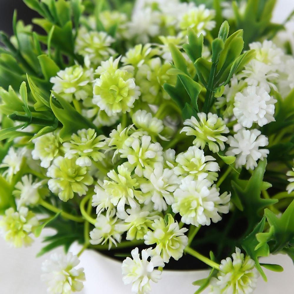 Plastic Plant Artificial Plant Bonsai Fake Flower Simulation Flower Pot Mini False Plant Pot  Home