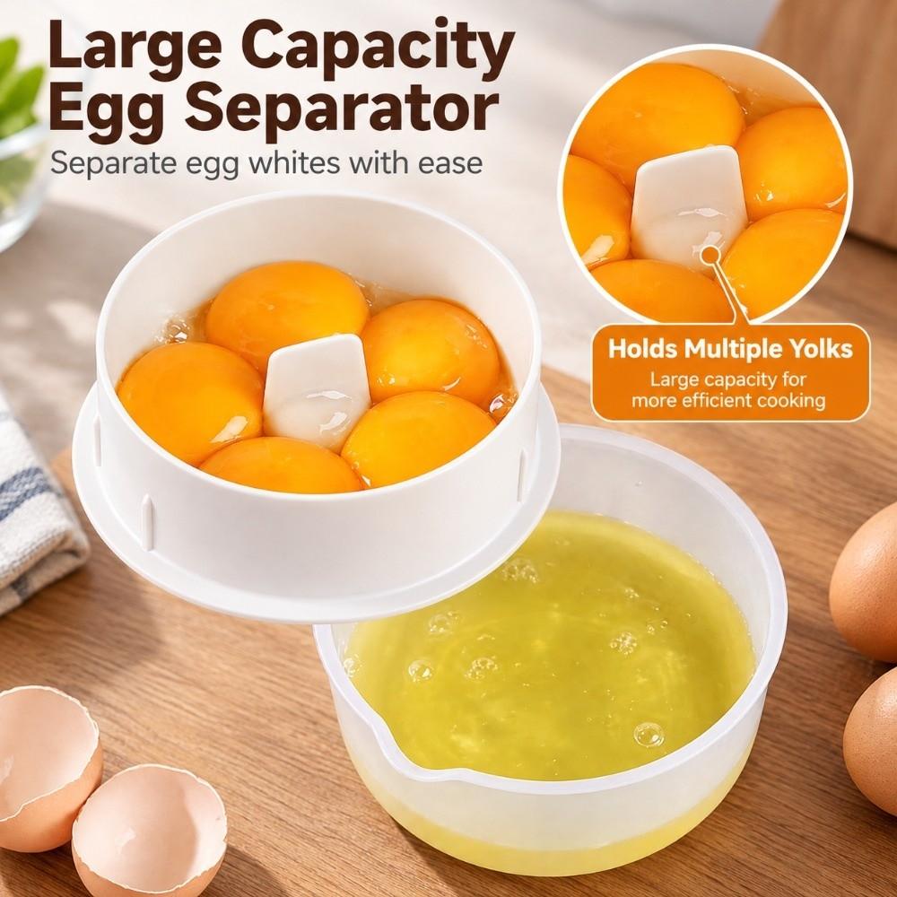 Easy To Clean Egg Separator Large Capacity Yolk Filter Separator Kitchen Accessories