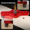 6/8/10mm Alloy Vertical Hole Jig Wood Dowel Hole Drilling Guide Jig Drill Bit Kit Woodworking Drilling Locator Hole Puncher