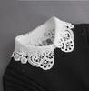 Fashion  Front Tie White Fake Collar for Women Stand Detachable Collar Fake Girls Vintage Lace Ladies False Blouse Collar