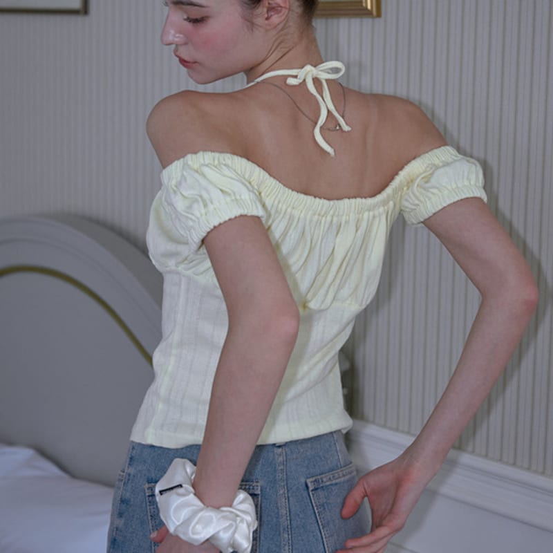 Rosefrantz Satin Scrunchie [Ivory]