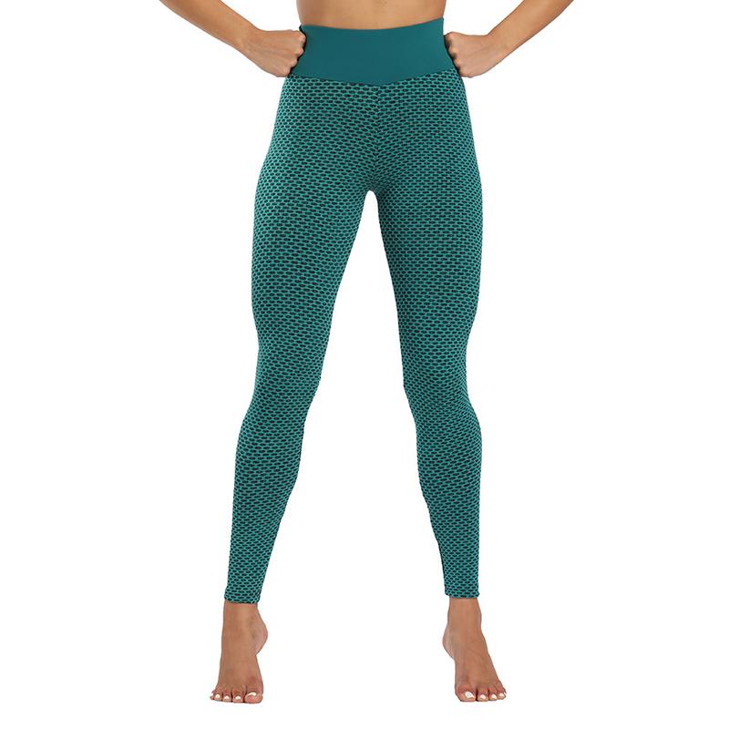 

Женские дышащие штаны для йоги, фитнеса, бега, леггинсы, спортивная одежда S зелёный