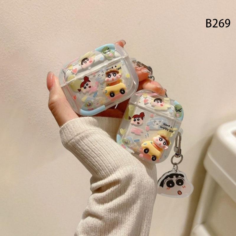 Japanese and Korean Ins Graffiti Animation Xiaoxin airpodsPro1st Generation Double Ring Protective Cover Apple 1st Generation Earphone Cover 1st