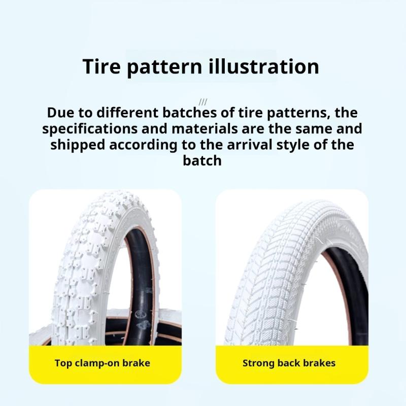 Pair Of Wear Resistance Childrens Bicycles Tires With Advanced Tread Pattern For Maximumly Control Offering Smooth Rides