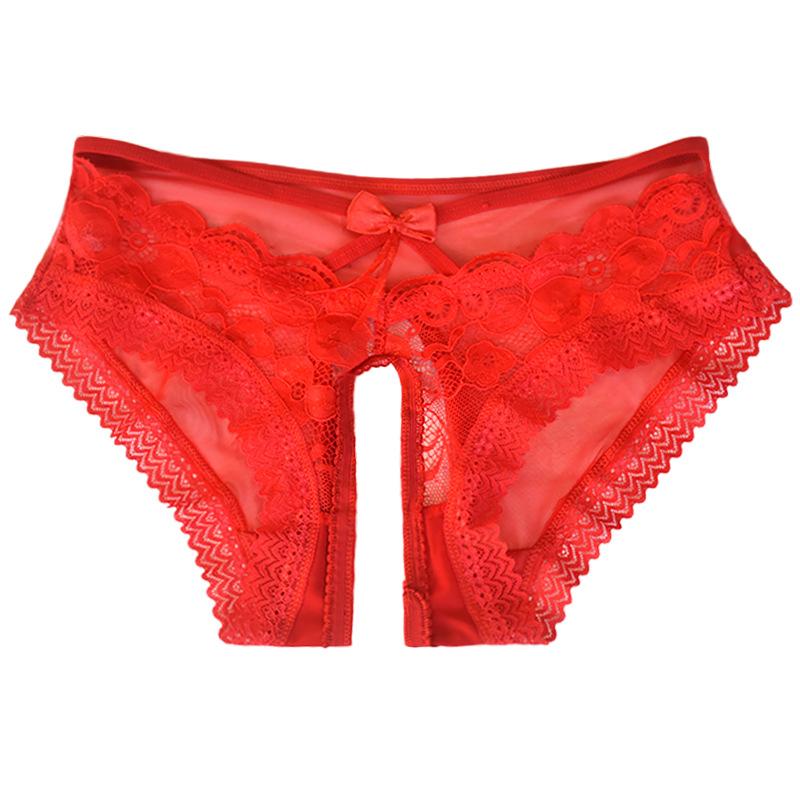 Paar Crotchless Dessous Herren Blumenspitze Durchsichtiger Slip Femboy Sissy Höschen Niedrige Taille Ausgeschnitten Crossdresser Unterwäsche