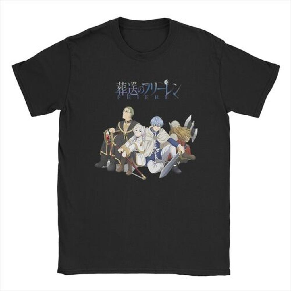 Anime Beyond Journeys End Japanese T Shirt for Men Women Cotton  TShirt Round Neck Sousou No Frieren Tees Clothes Plus Size