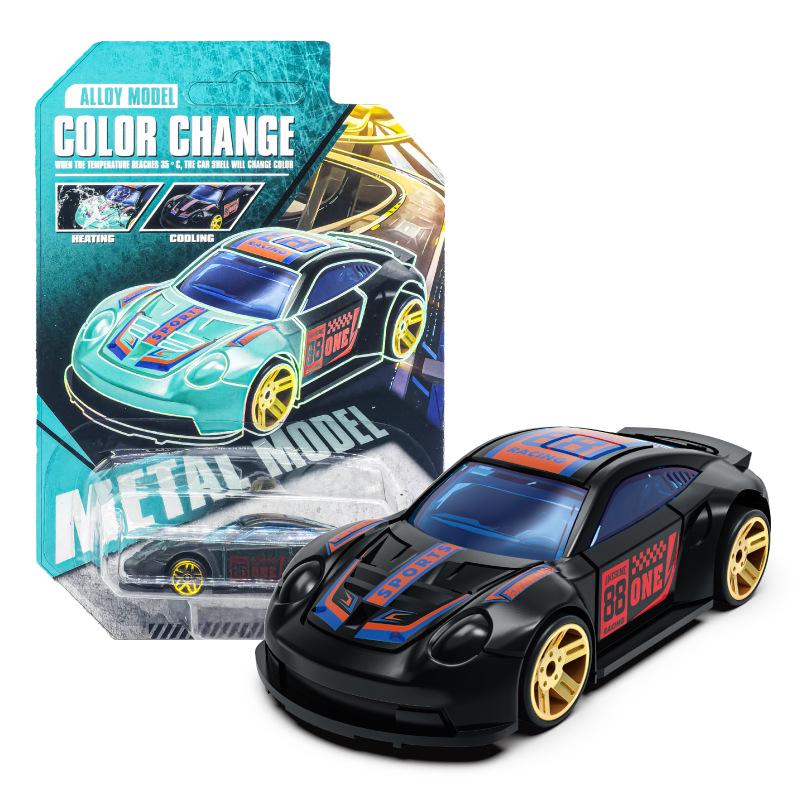 Water-Reactive Color-Changing Alloy Racing Car Model 1:60 Pull-Back Toy for Boys