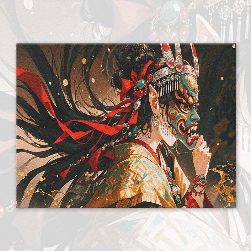 Hand-Painted Thangka Oil Painting 2025: DIY Acrylic Art for Dunhuang Living Room