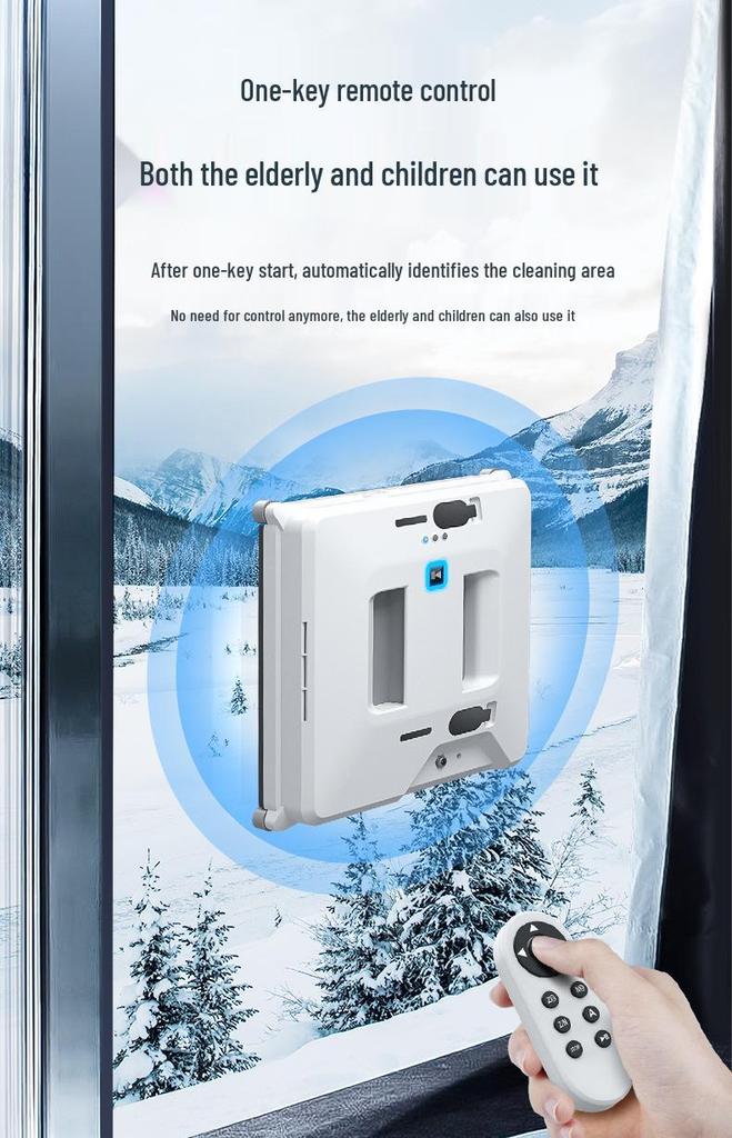 Robot Limpiacristales Cuadrado Transfronterizo 2026 Alemania con Doble Pulverización de Agua y Control Remoto