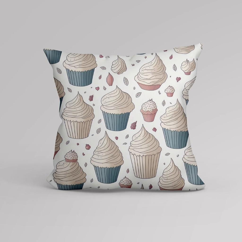 Luxury Home Decoration Cushion Cover Cartoon Ice Cream Creative Simple Pattern Print Pillowcase Office Sofa Cushion Coverr