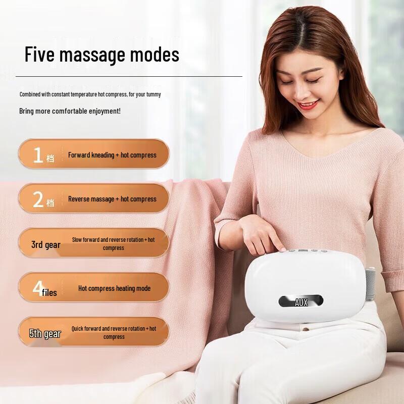 Aux Rechargeable Bianstone Moxibustion Abdomen & Waist Massager