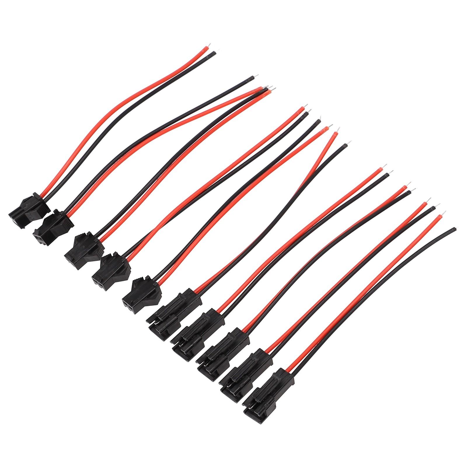 

Long Lasting Durability 10PCS SM 2Pins 2P Female Male Connector Cables