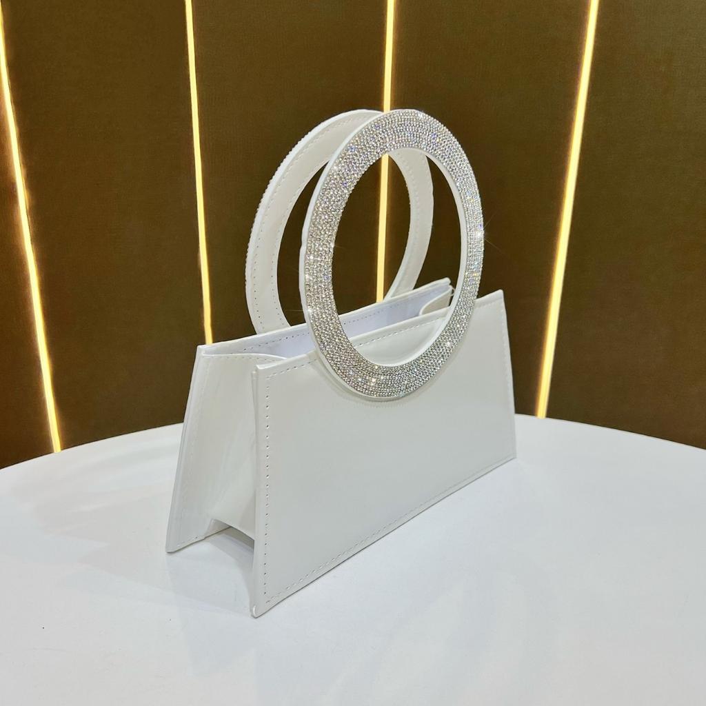 High-end Single-shoulder Bag, Fashionable Evening Bag, Elegant Dress Bag, Rhinestone Clutch Bag