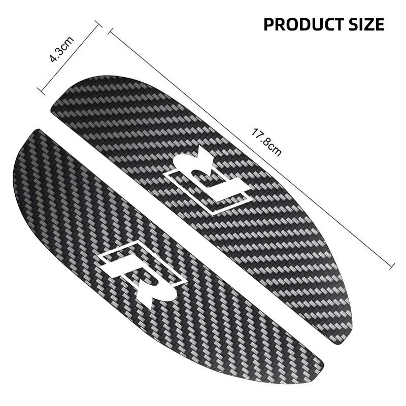 2025 Hot 2Pcs Car Rearview Mirror Rain Eyebrow Carbon Fiber For Volkswagen Tiguan Bora POLO PASSAT CC Touran GOLF Jetta Arteon T