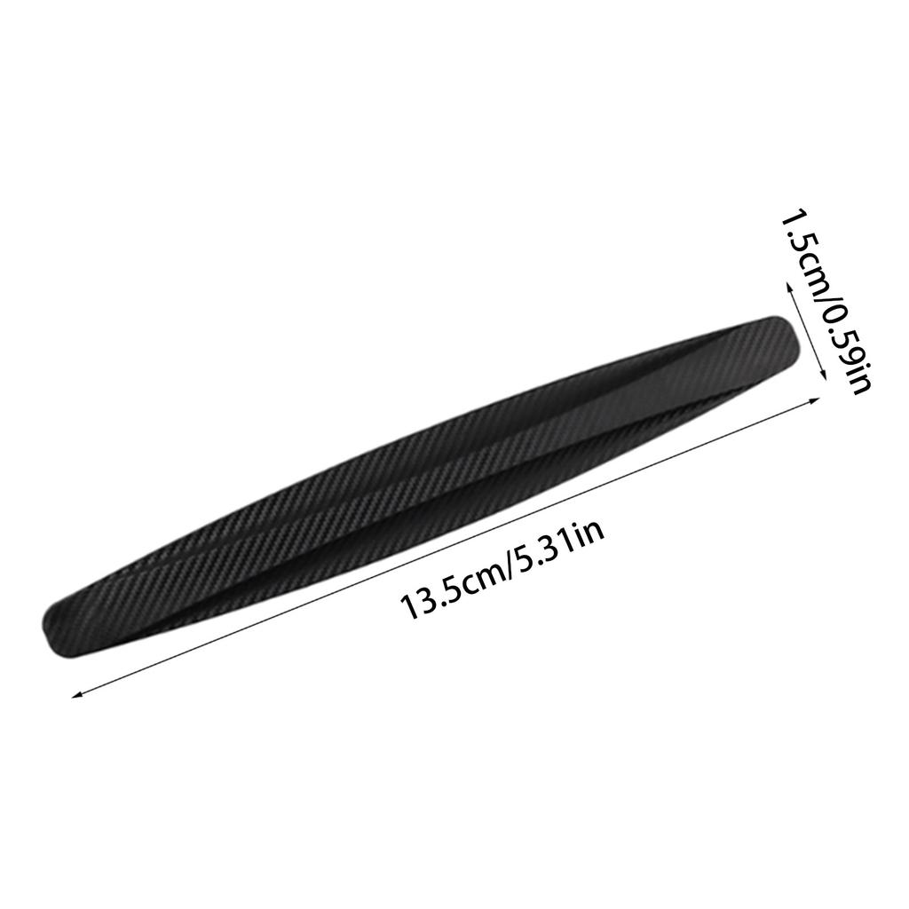 4Pcs Carbon Fiber Door Edge Guard Paint Scratch Bumper Protectors AntiCollision Door GuardProtective Pad Stickers