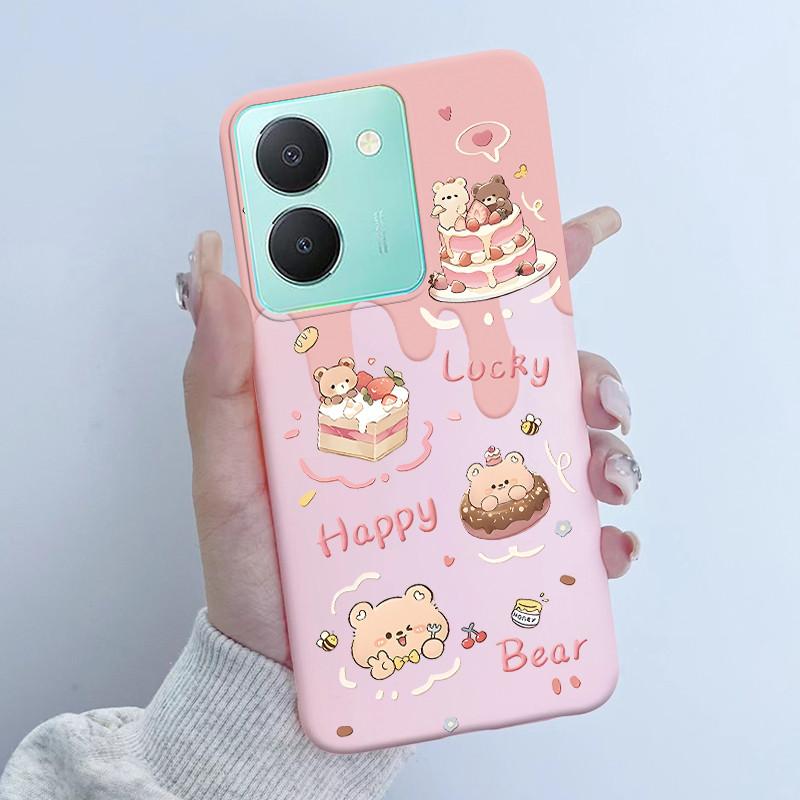 For Vivo Y27s Case Vivo Y36 Russian Cover Beautiful Butterfly Flower Girls Design Bumper Shell For Vivo V2247 V2322 Back Housing