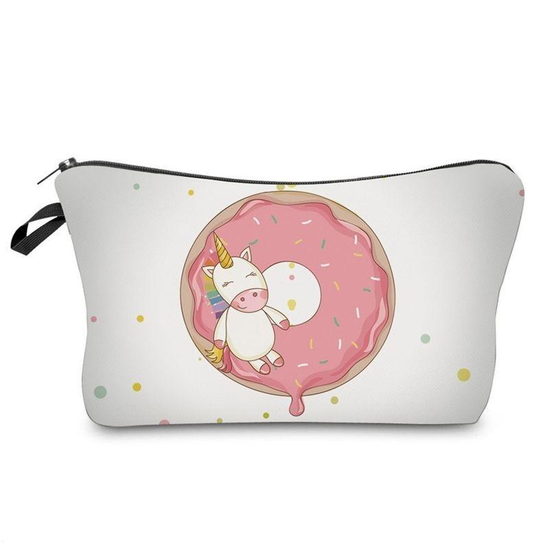 Adorable Unicorn Make Up Bag Emoji Cosmetic Travel Case Ideal For Girls And Ladies