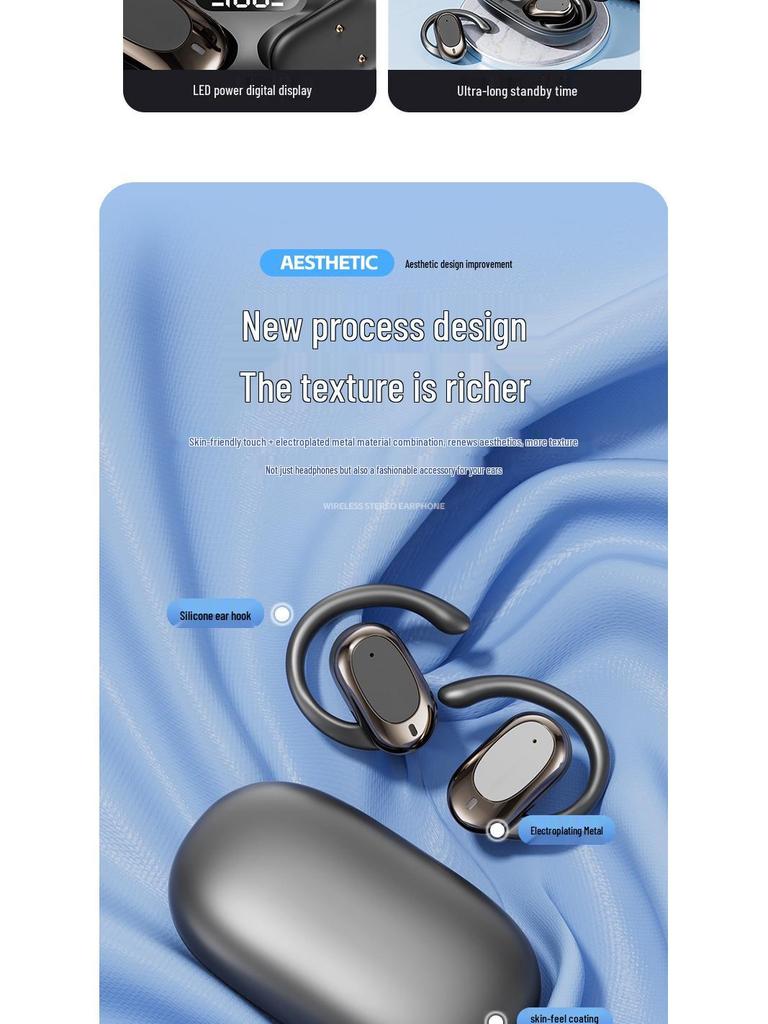 M57 Bluetooth TWS Sports Earphones - Long Battery Life, Over-Ear, Wireless, High Value
