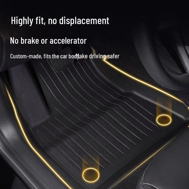 Tesla Model Y/3 Facelift Left-Hand Drive HK TPE Odorless Floor & Trunk Mats