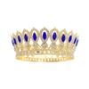 Elegant Gold Crown: Multi-color Pageant & Bridal Headpiece for Women