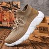 Shoes Outdoor casual shoes Platform lazy shoes Flying woven upper sneakers