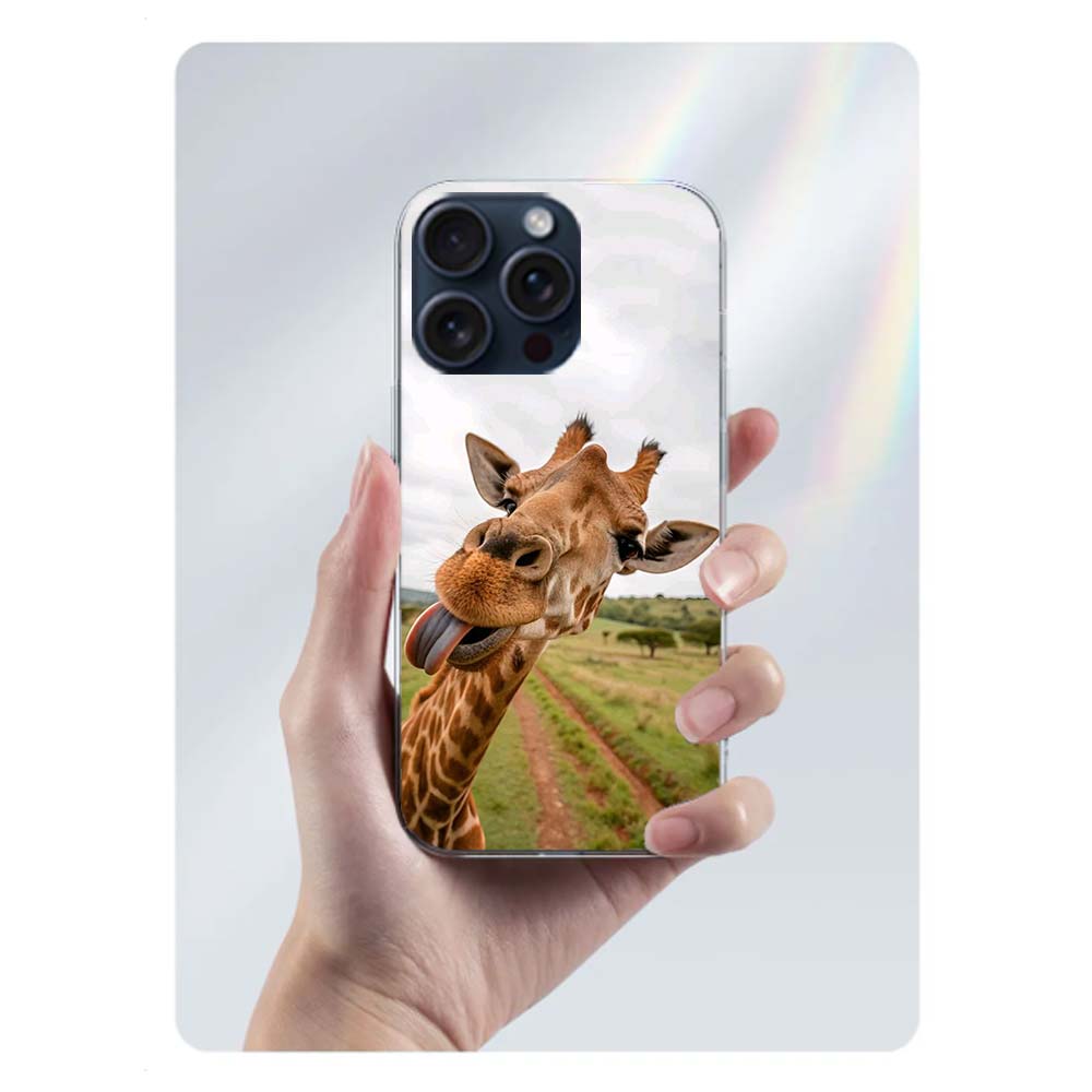 Giraffes Have Long Necks Clear Phone Case For Iphone 17 Air 16 Pro Max 15 Pro 14 Plus 17E 16E 11 13 12 Mini Cover Cases Fundas C