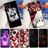 Poker Spielkarte Weiche Hülle für Samsung Galaxy S25 Ultra S9 S10 S20 FE S21 S22 S23 Plus S24 Ultra Funda Cover