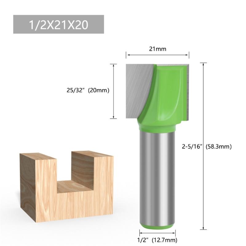 Bottom Cleaning Routers Bit Steel Woodworking Milling Tool 1/2Inch Shank for Smooth and Precise Woodworking Cut