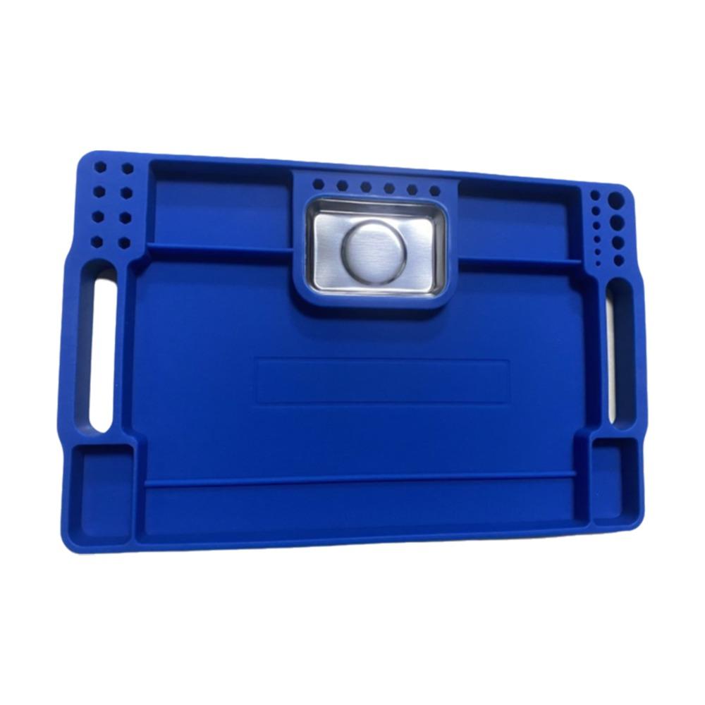 Heat Resistant Magnetic Tool Mat Non-Slip Tool Storage Holder Tool Holder Tray Christmas Gift синий